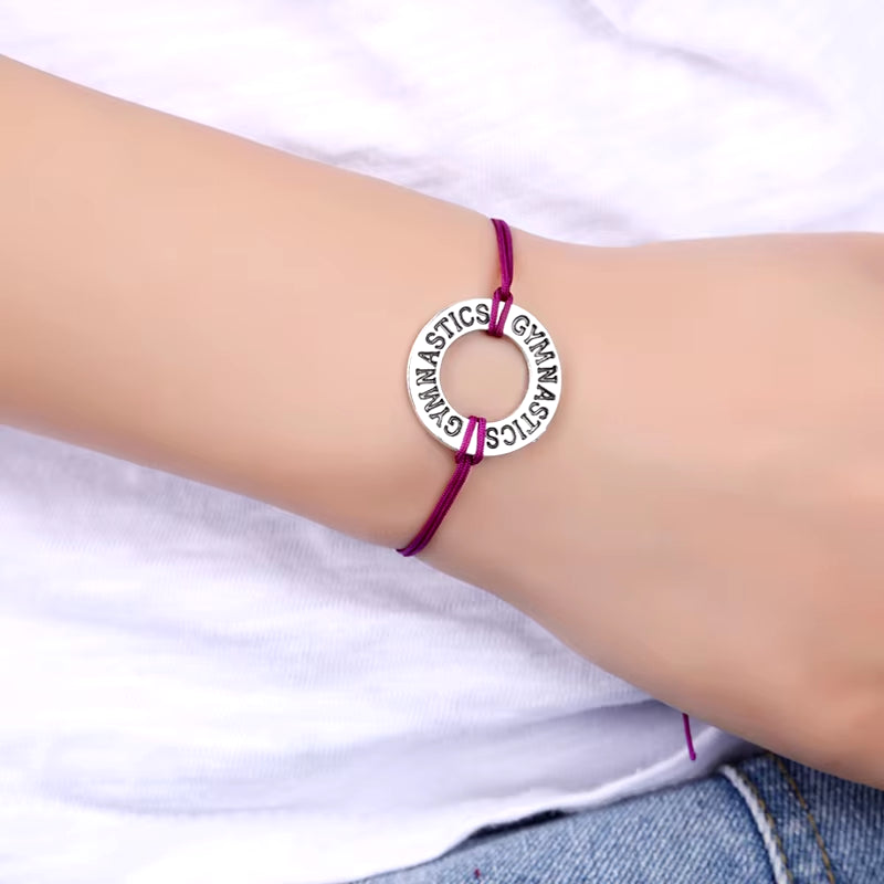 Baseball Softball Football Sports Bracelets Key Lucky Horseshoe Charms Love Lock Adjustable Jewelry Women Men Boys Unisex Gift