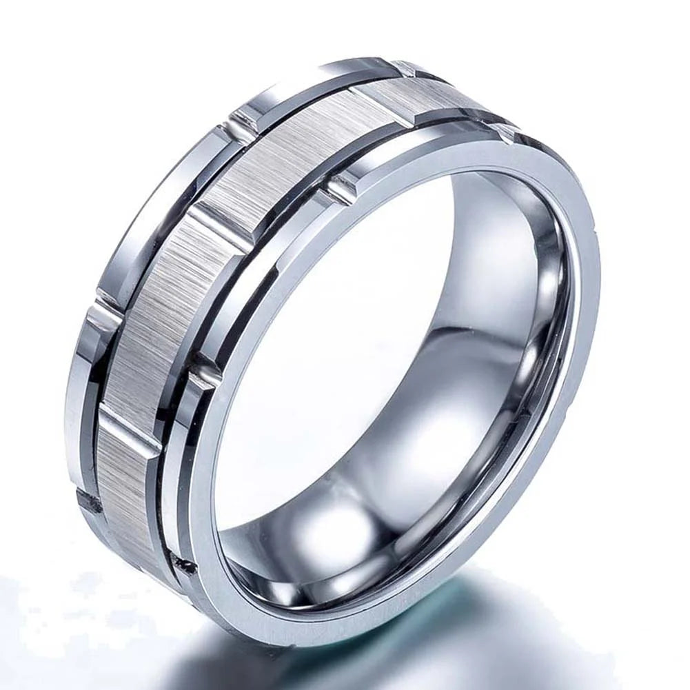 Matching Rings Couple Rings 10Kt White Gold Plated CZ Wedding Ring Set for Women