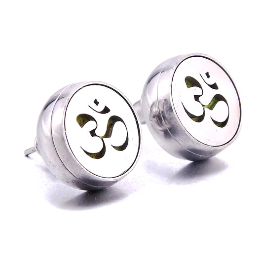 2021 New Stainless Steel Aromatherapy Diffuser Stud Earrings Mini Football Men and Women Earrings Fashion Jewelry Party Gifts