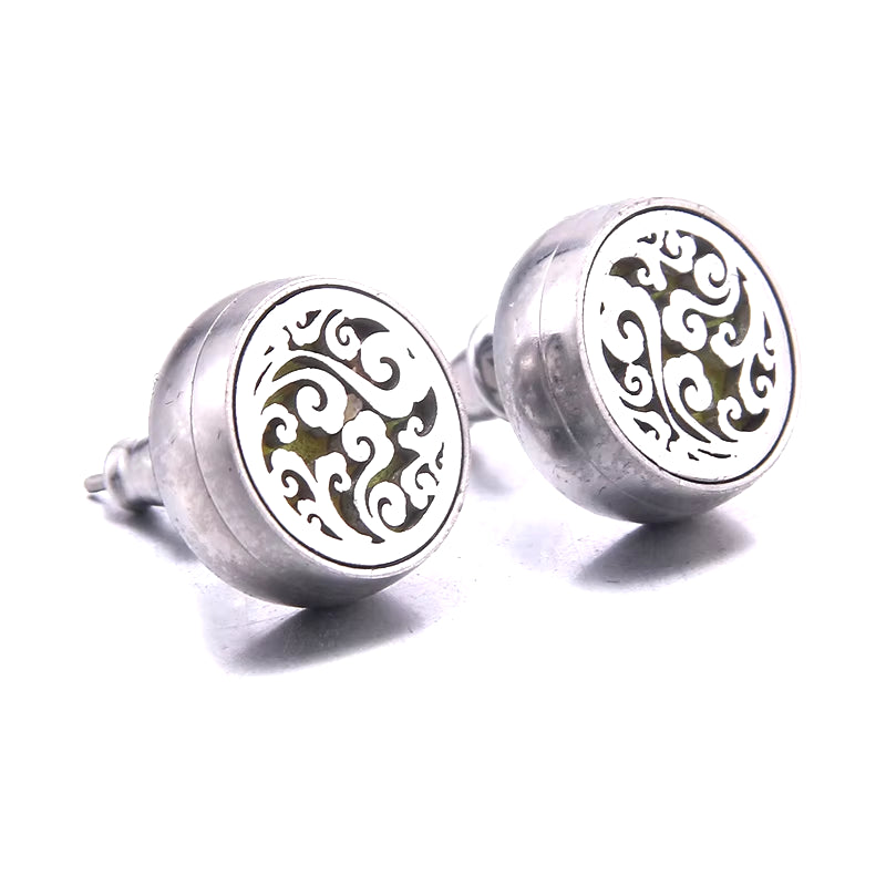 2021 New Stainless Steel Aromatherapy Diffuser Stud Earrings Mini Football Men and Women Earrings Fashion Jewelry Party Gifts