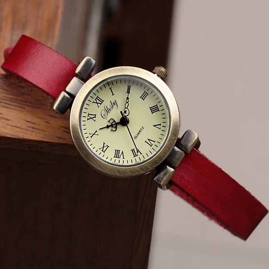 New Fashion Hot-Selling Leather Female Watch ROMA Vintage Watch Women Dress Watches