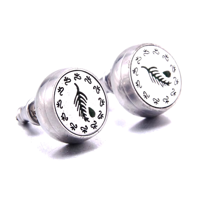 2021 New Stainless Steel Aromatherapy Diffuser Stud Earrings Mini Football Men and Women Earrings Fashion Jewelry Party Gifts