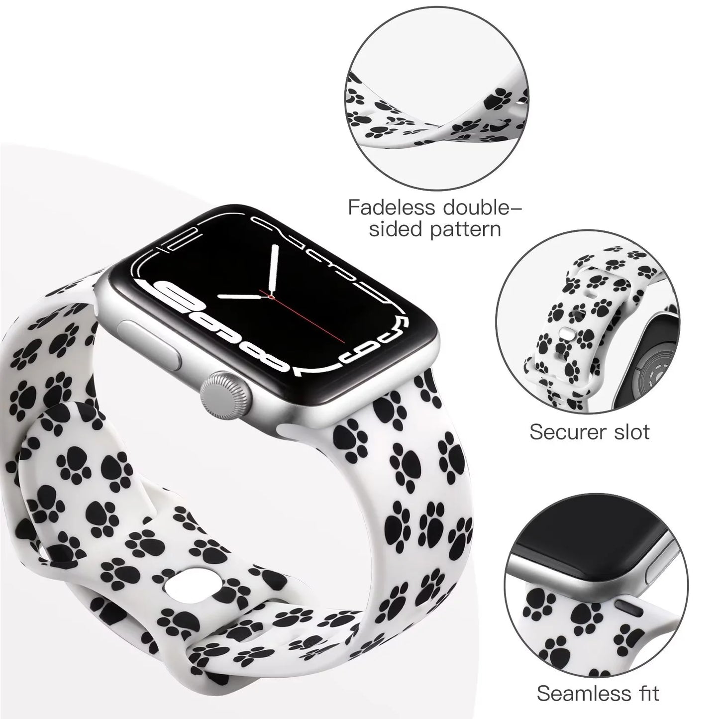 2 Pack Floral Printed Bands Compatible with Apple Watch Band 38Mm 40Mm 41Mm for Women,Soft Silicone Strap for Iwatch Ultra SE Series 8 7 6 5 4 3 2 1