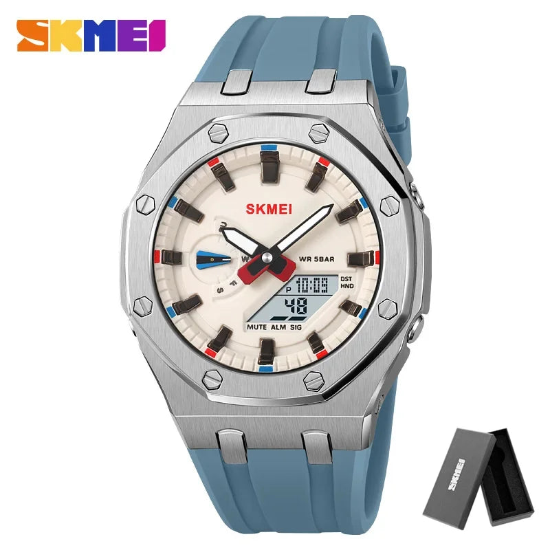 2243 Waterproof Night Glow Electronic Watch Student Electronic Watch Multi Functional Sports Men'S Watch