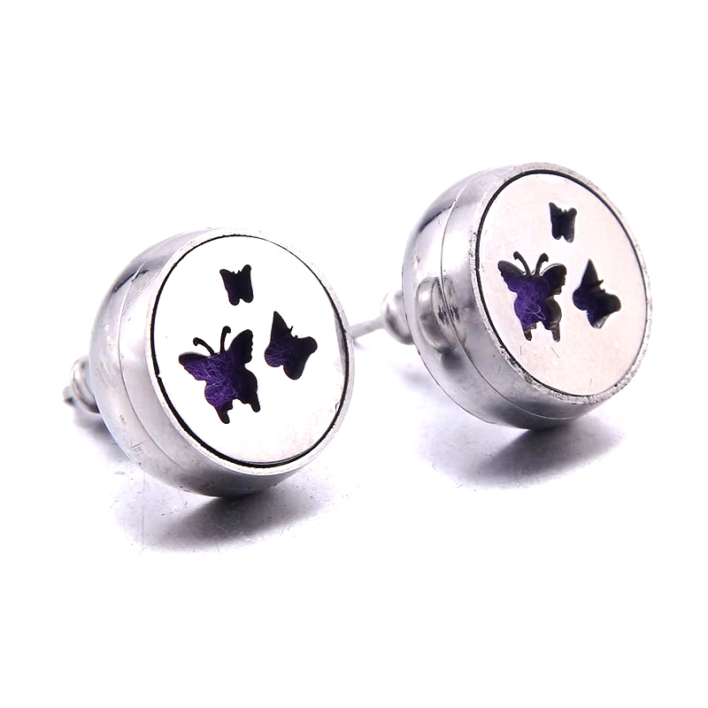 2021 New Stainless Steel Aromatherapy Diffuser Stud Earrings Mini Football Men and Women Earrings Fashion Jewelry Party Gifts