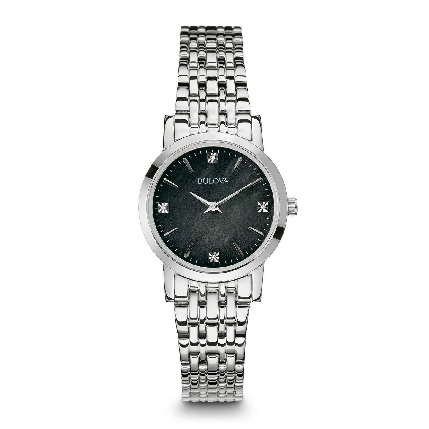 Women'S Stainless Steel Diamond Accent Watch 96P148