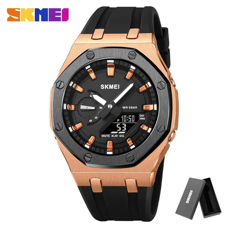 2243 Waterproof Night Glow Electronic Watch Student Electronic Watch Multi Functional Sports Men'S Watch