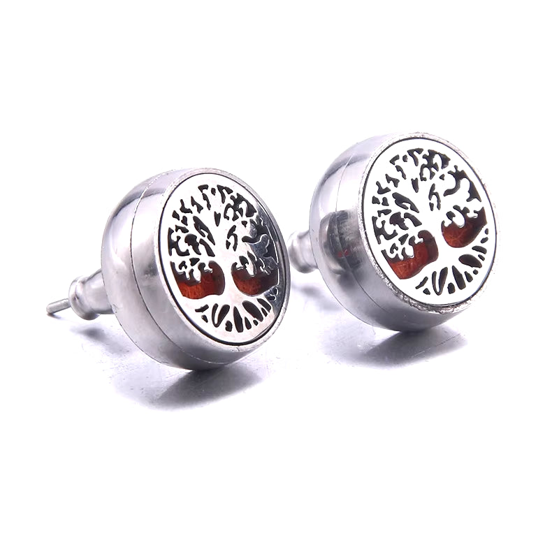 2021 New Stainless Steel Aromatherapy Diffuser Stud Earrings Mini Football Men and Women Earrings Fashion Jewelry Party Gifts