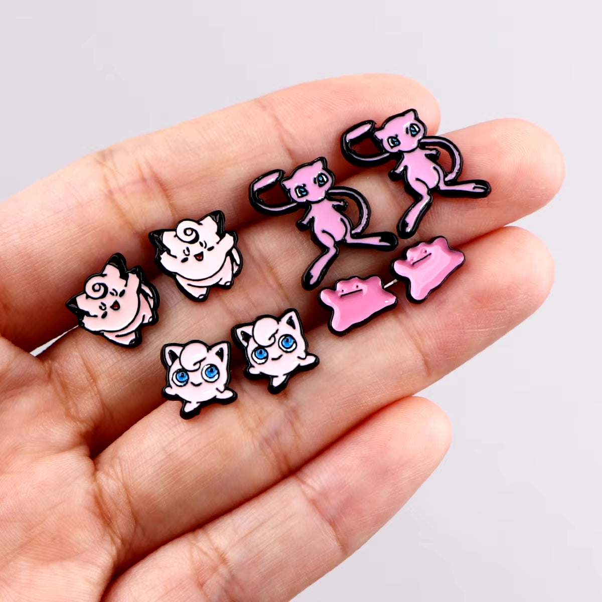 Anime Piercing Earrings Cartoon Kawaii Cute Stud Earrings for Woman Girls Kids Fashion Jewelry Gift Accessories