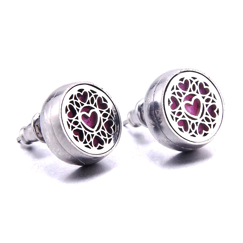 2021 New Stainless Steel Aromatherapy Diffuser Stud Earrings Mini Football Men and Women Earrings Fashion Jewelry Party Gifts