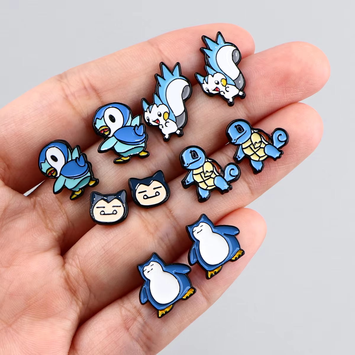 Anime Piercing Earrings Cartoon Kawaii Cute Stud Earrings for Woman Girls Kids Fashion Jewelry Gift Accessories