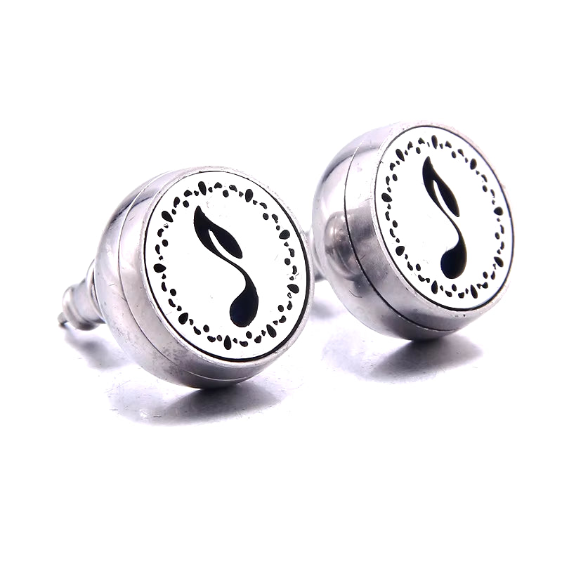 2021 New Stainless Steel Aromatherapy Diffuser Stud Earrings Mini Football Men and Women Earrings Fashion Jewelry Party Gifts