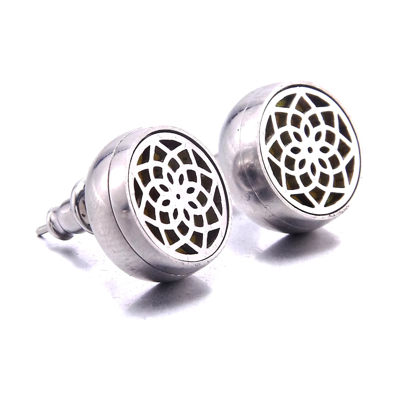 2021 New Stainless Steel Aromatherapy Diffuser Stud Earrings Mini Football Men and Women Earrings Fashion Jewelry Party Gifts