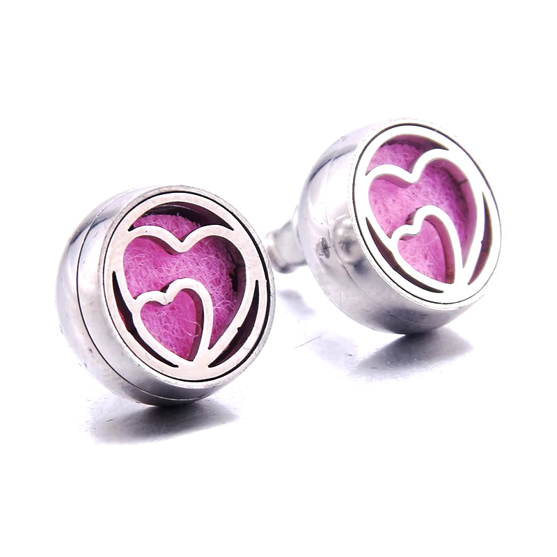 2021 New Stainless Steel Aromatherapy Diffuser Stud Earrings Mini Football Men and Women Earrings Fashion Jewelry Party Gifts