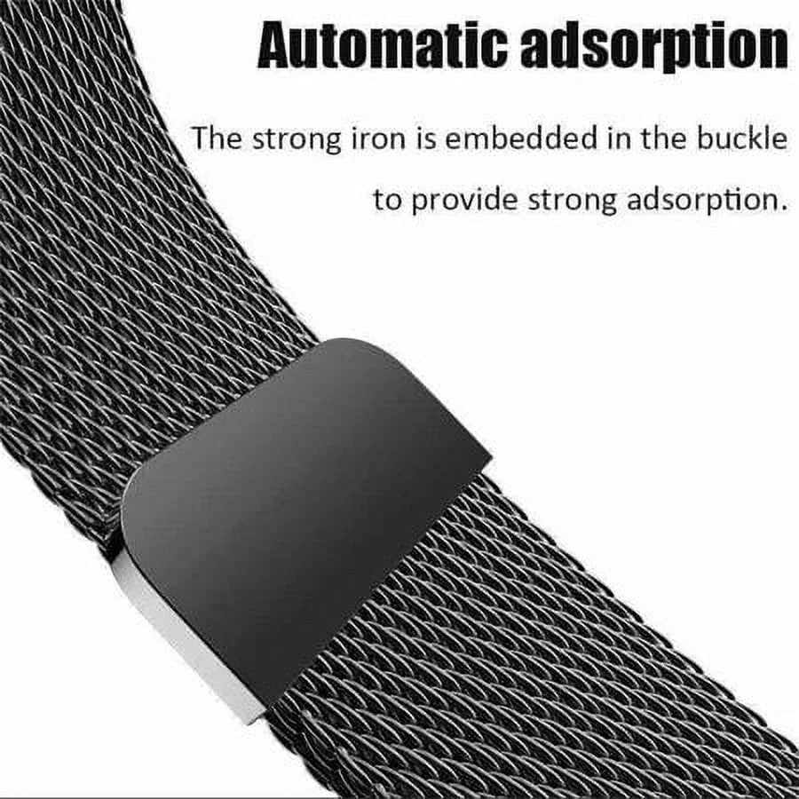 (1Pack 2Pack) Milanese Loop Band for Apple Watch Bands Ultra 49Mm 40Mm 44Mm 38Mm 45Mm 42Mm 41Mm Magnetic Metal Stainless Steel Mesh Strap Replacement for Iwatch Series Ultra 8 7 SE 6 5 4 3 2 1