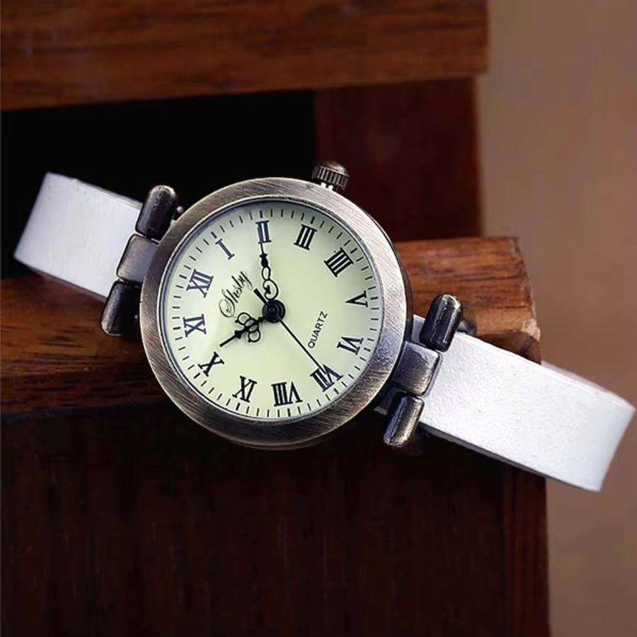 New Fashion Hot-Selling Leather Female Watch ROMA Vintage Watch Women Dress Watches