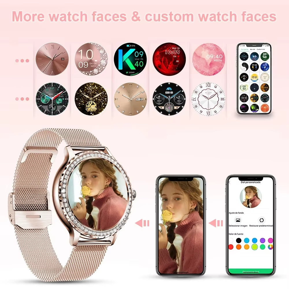 Mijia Smart Watch Women Information Physiological Reminder Smartwatch Heart Rate Sleep Monitor Custom Watchface Bracelet